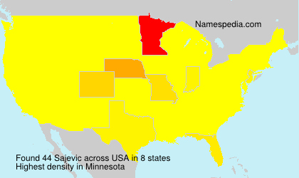 Surname Sajevic in USA Surname Sajevic in USA