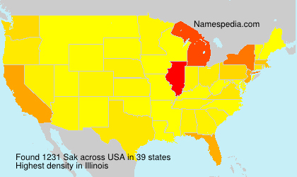 Surname Sak in USA Surname Sak in USA
