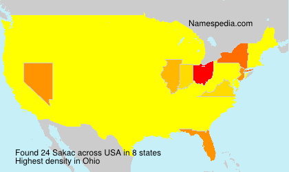 Surname Sakac in USA Surname Sakac in USA