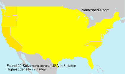 Surname Sakamura in USA Surname Sakamura in USA