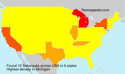 Surname Sakarwala in USA Surname Sakarwala in USA