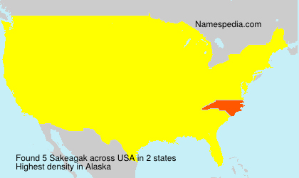 Surname Sakeagak in USA