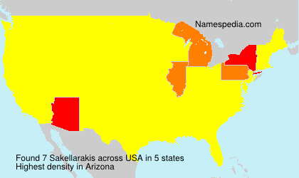 Surname Sakellarakis in USA Surname Sakellarakis in USA