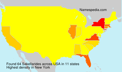 Surname Sakellarides in USA Surname Sakellarides in USA