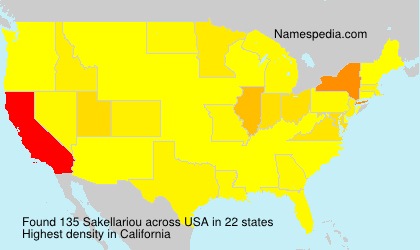 Surname Sakellariou in USA Surname Sakellariou in USA