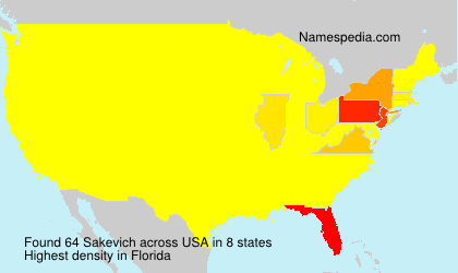 Surname Sakevich in USA Surname Sakevich in USA