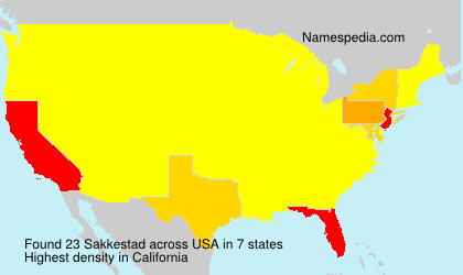 Surname Sakkestad in USA Surname Sakkestad in USA