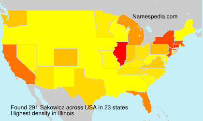 Surname Sakowicz in USA Surname Sakowicz in USA