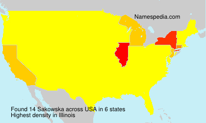 Surname Sakowska in USA Surname Sakowska in USA