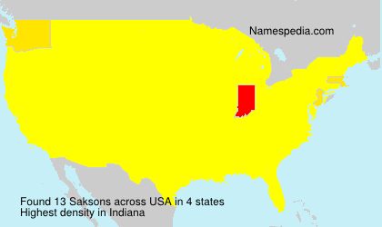 Surname Saksons in USA