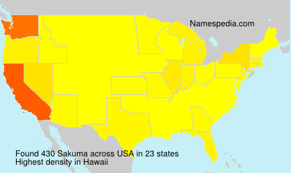 Surname Sakuma in USA Surname Sakuma in USA