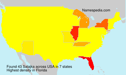 Surname Salajka in USA Surname Salajka in USA