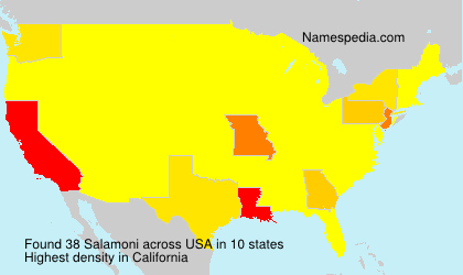 Surname Salamoni in USA