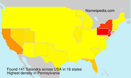 Surname Salandra in USA Surname Salandra in USA
