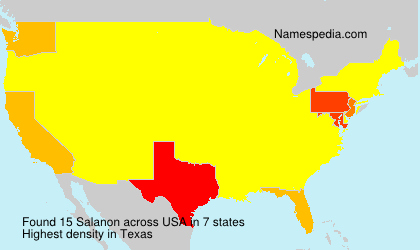 Surname Salanon in USA Surname Salanon in USA
