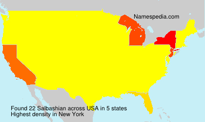 Surname Salbashian in USA Surname Salbashian in USA