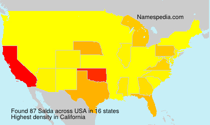 Surname Salda in USA Surname Salda in USA