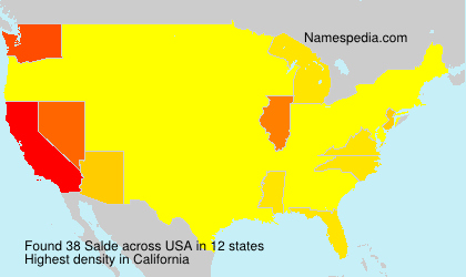 Surname Salde in USA Surname Salde in USA
