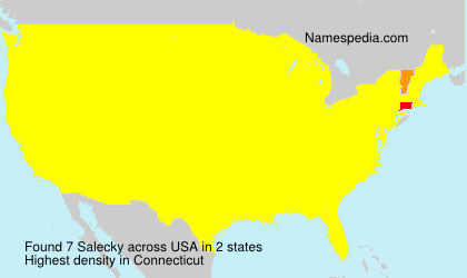Surname Salecky in USA Surname Salecky in USA