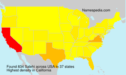 Surname Salehi in USA Surname Salehi in USA