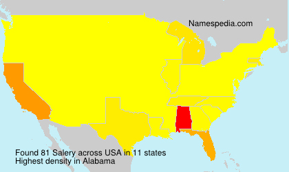 Surname Salery in USA Surname Salery in USA