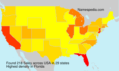 Surname Saley in USA Surname Saley in USA