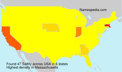 Surname Salfity in USA Surname Salfity in USA
