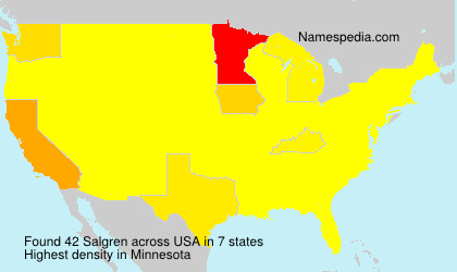 Surname Salgren in USA Surname Salgren in USA