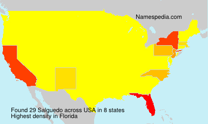 Surname Salguedo in USA Surname Salguedo in USA