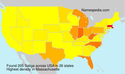 Surname Saliga in USA Surname Saliga in USA