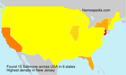 Surname Salimone in USA