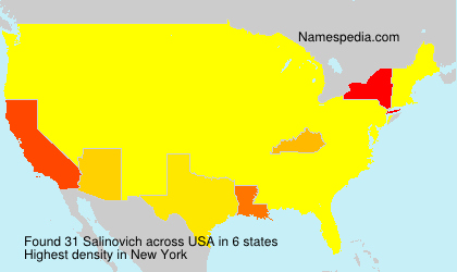 Surname Salinovich in USA Surname Salinovich in USA
