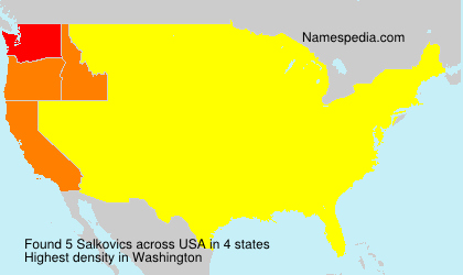 Surname Salkovics in USA Surname Salkovics in USA