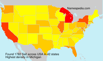 Surname Sall in USA Surname Sall in USA