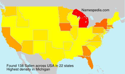 Surname Sallen in USA Surname Sallen in USA