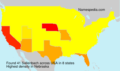 Surname Sallenbach in USA Surname Sallenbach in USA