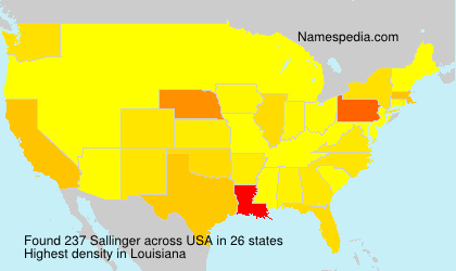 Surname Sallinger in USA Surname Sallinger in USA