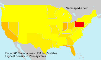 Surname Sallot in USA Surname Sallot in USA