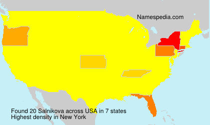 Surname Salnikova in USA Surname Salnikova in USA