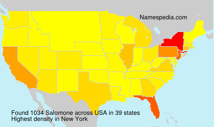 Surname Salomone in USA Surname Salomone in USA