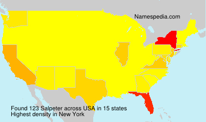 Surname Salpeter in USA Surname Salpeter in USA