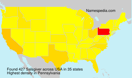 Surname Salsgiver in USA Surname Salsgiver in USA