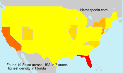 Surname Salso in USA Surname Salso in USA
