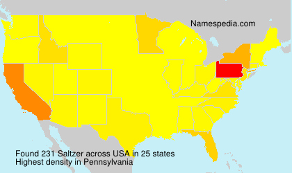 Surname Saltzer in USA Surname Saltzer in USA