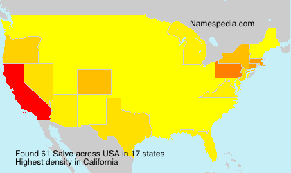 Surname Salve in USA Surname Salve in USA