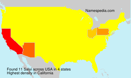 Surname Salyi in USA Surname Salyi in USA