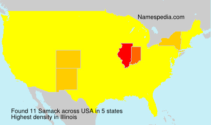 Surname Samack in USA Surname Samack in USA