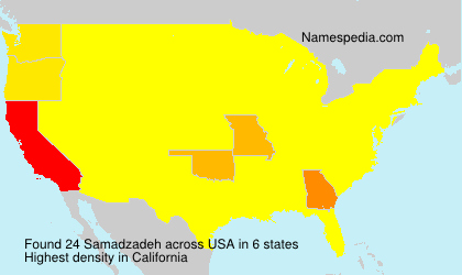 Surname Samadzadeh in USA Surname Samadzadeh in USA
