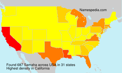 Surname Samaha in USA Surname Samaha in USA