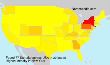 Surname Samake in USA Surname Samake in USA